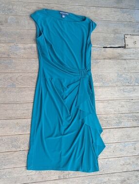 american living green dress Dress Casual Short By American Living In Multi, Size:16